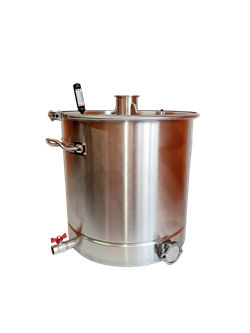 Куб 100 литров с зиговкой с плоской крышкой 3" (Куб-100з-3" п) 3889