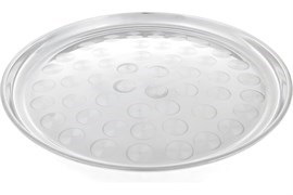 Поднос из нержавеющей стали круглый (40 см) 3865